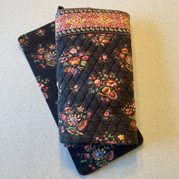 Vera Bradley Large Tote Brown Chocolat Vintage EUC - Picture 13 of 16